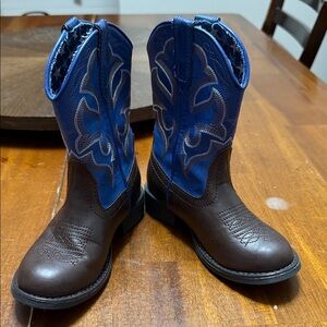 Roper Kids Blue and Brown Boots